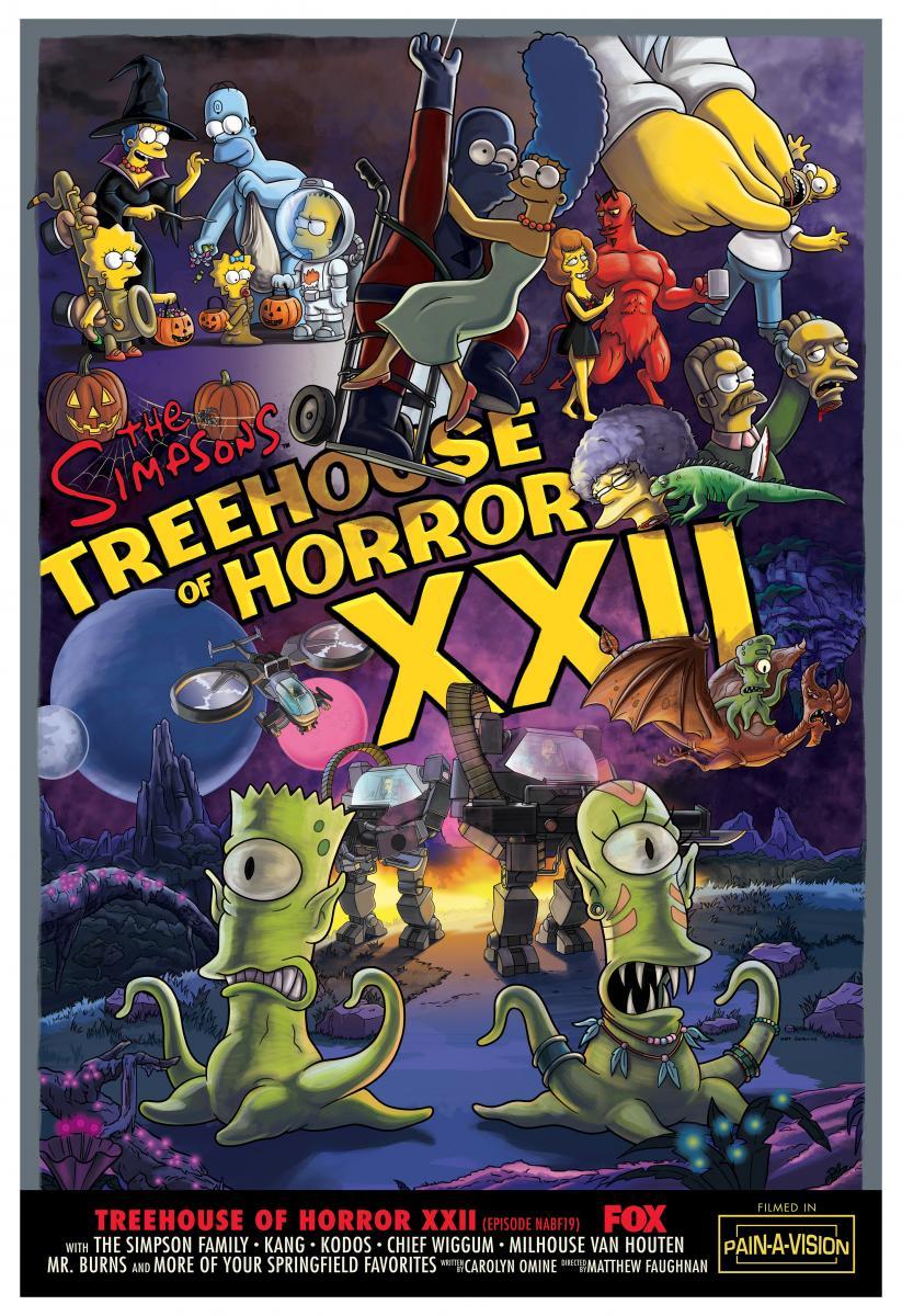 Sección visual de Los Simpson La casa árbol del terror XXII TV