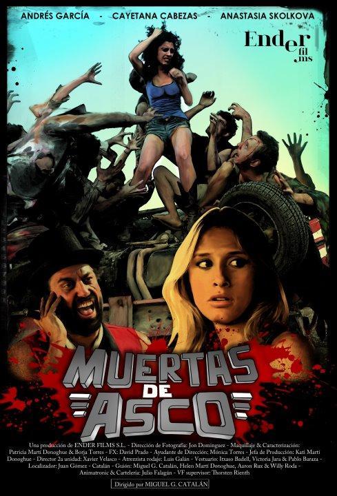 cartel del corto de zombies Muertas de Asco