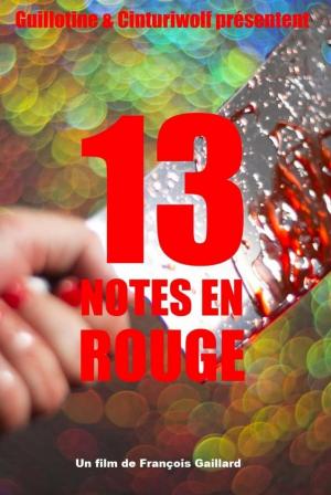 13 notes en rouge 