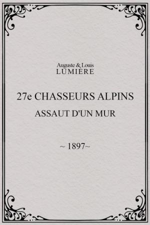 27ème chasseurs alpins: assaut d'un mur (C)