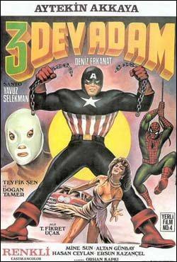 Captain America and Santo vs. Spider-Man (Three Giant Men) 