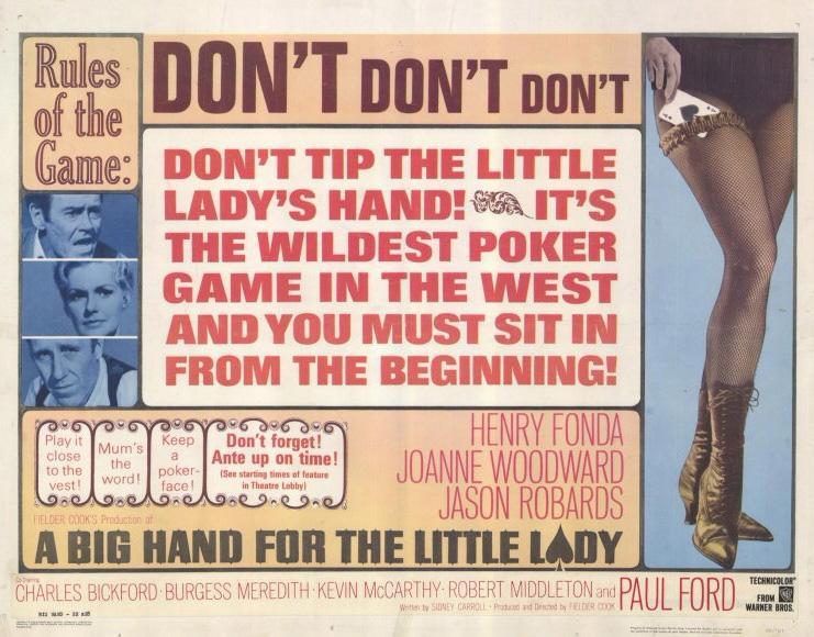 Big Hand For A Little Lady Cast Image gallery for A Big Hand For the Little Lady - FilmAffinity
