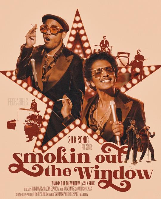 smokin out the window, silk sonic