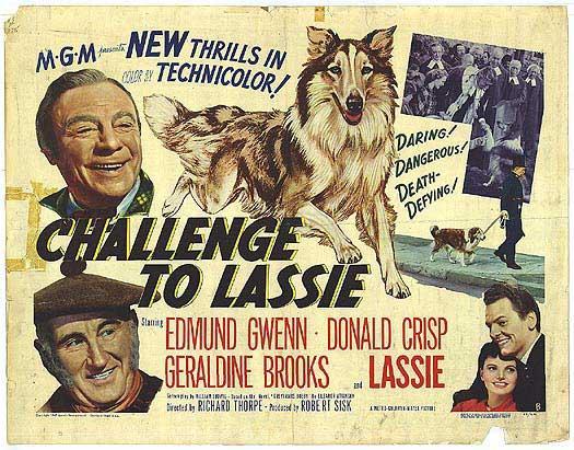 Challenge to Lassie'' movie poster, 1949 Mixed Media by Movie