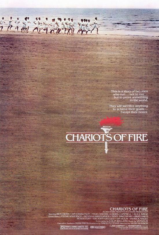 CHARIOTS OF FIRE film card Ben Cross, Nigel Havers, Ian Charleson 