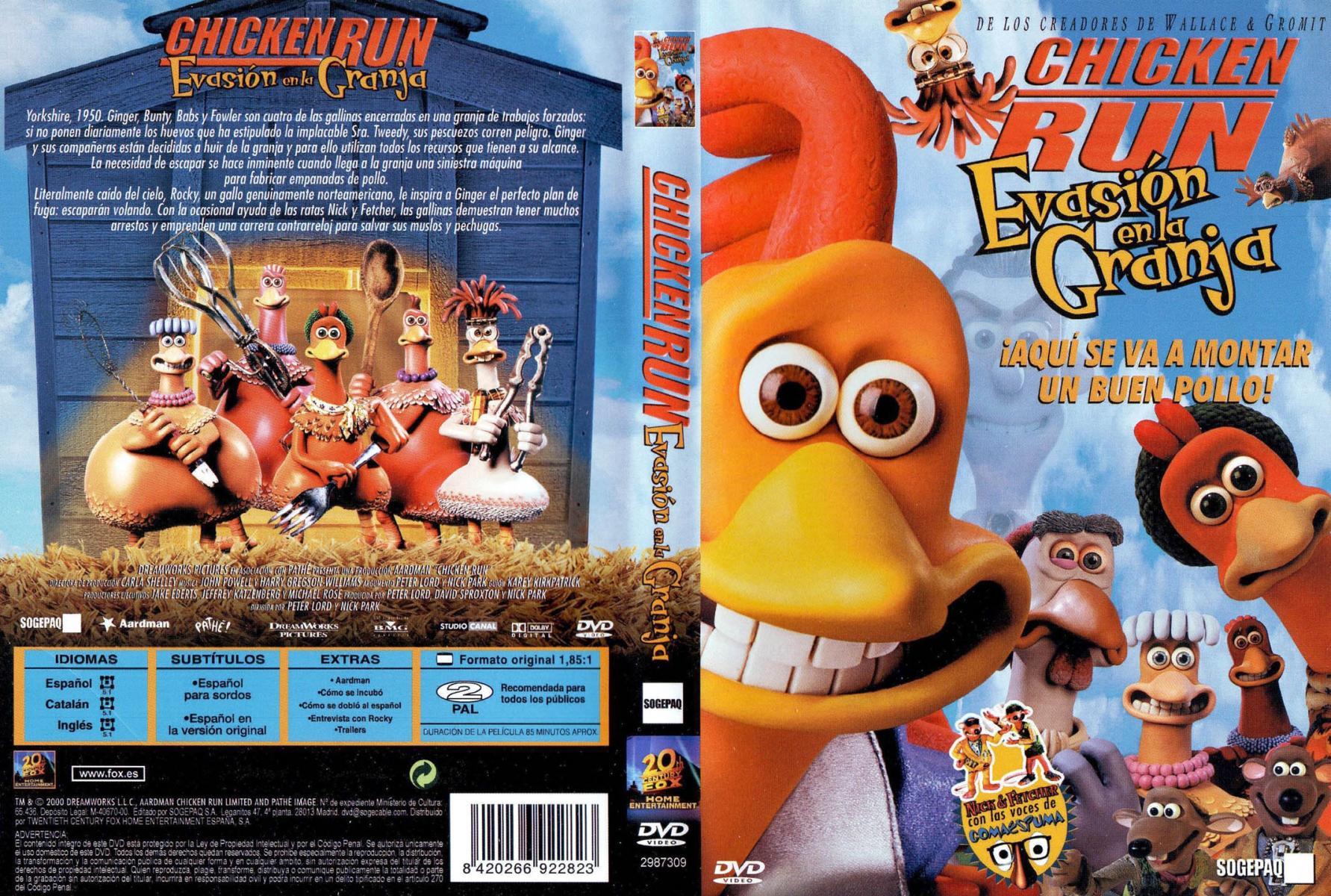 Chicken run (2000) dvd menu walkthrough の ギ ャ ラ リ.