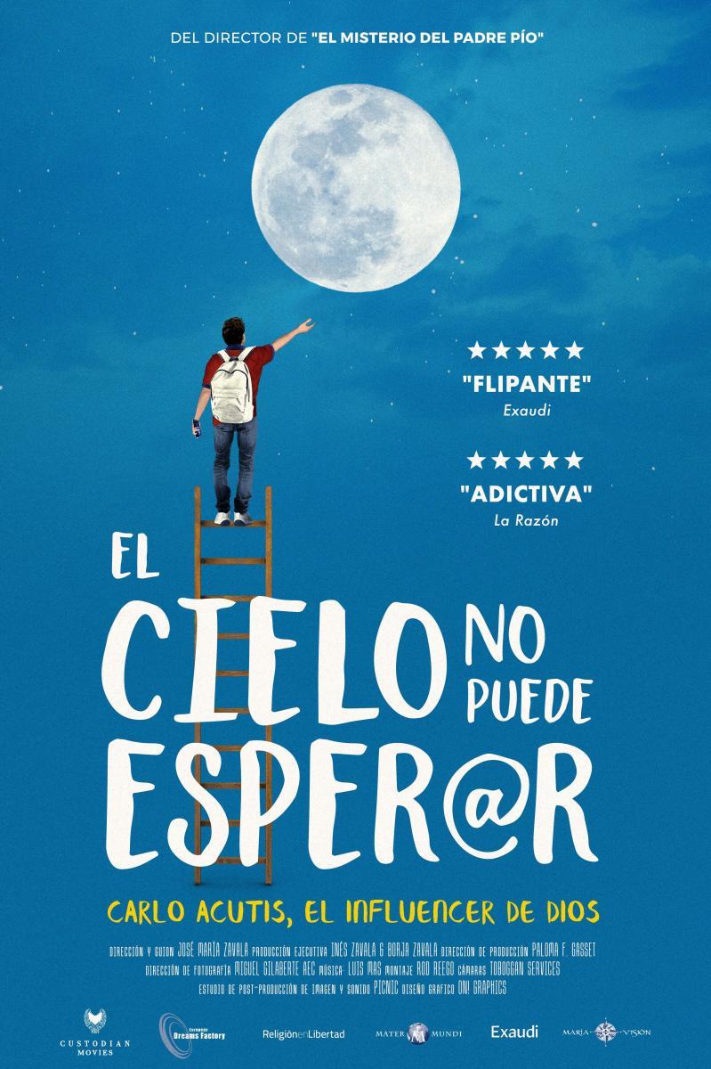 Cartel oficial El Cielo No Puede Esperar/películas que están en cartelera marzo 2023