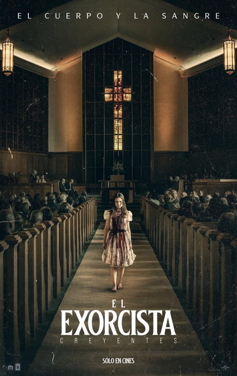 Películas que están en cartelera octubre 2023. Cartel oficial "El Exorcista: Creyentes", película dentro de los estrenos octubre 2023 Cinemex