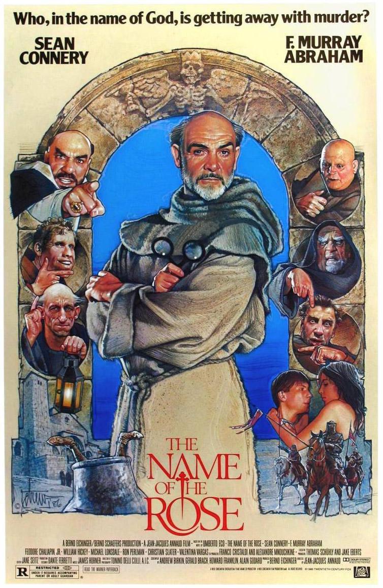 Fragmento de la película 'El nombre de la rosa' 1986 del libro de Umberto  Eco