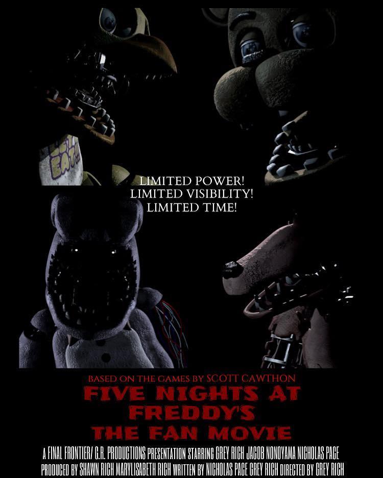 FIVE NIGHTS AT FREDDY'S 2 Video Game Movie Poster by