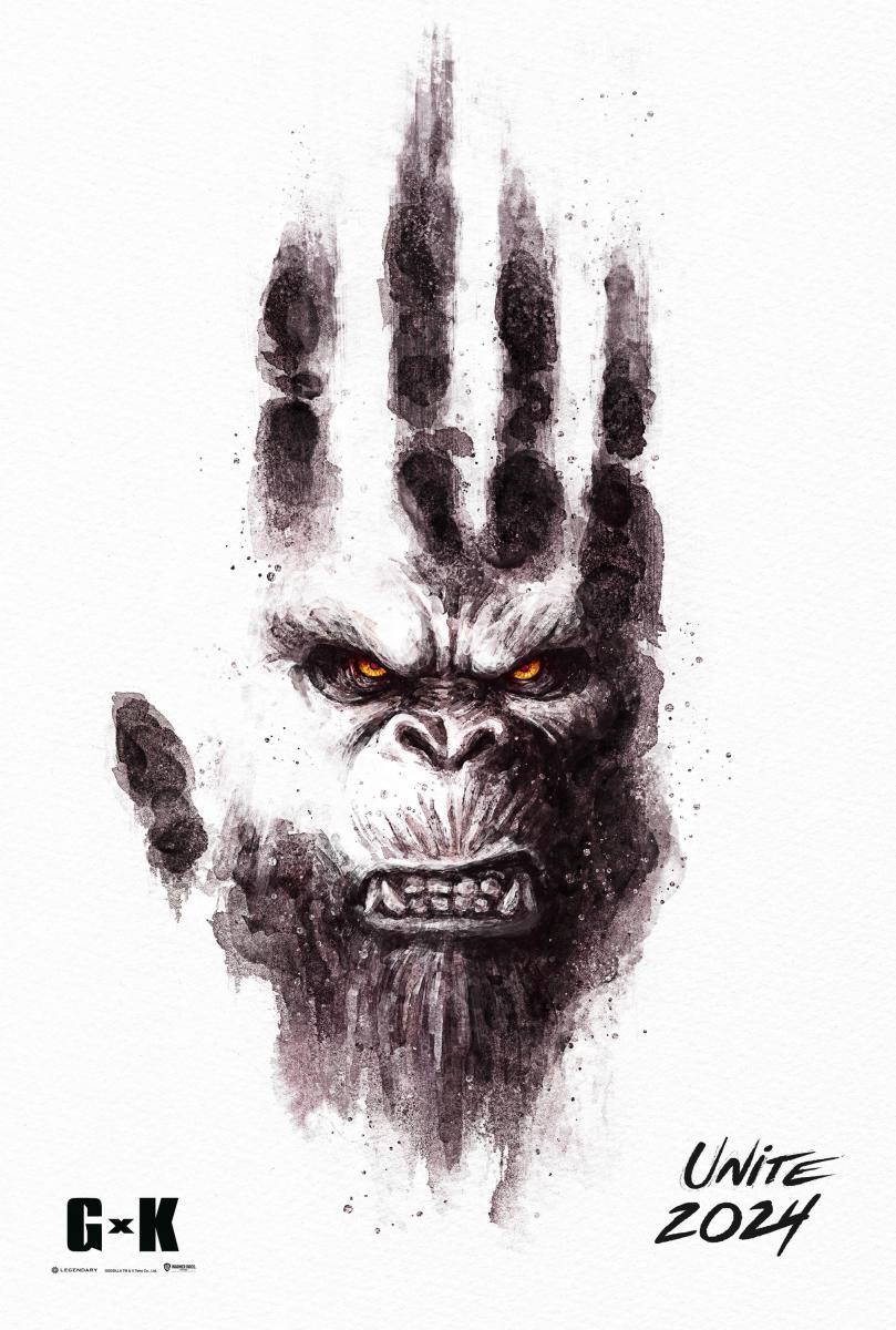 Poster Teaser de Godzilla y Kong el nuevo império. Warner Bros