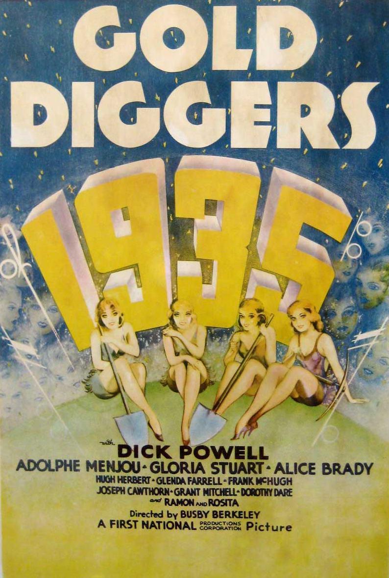 LD laserdisc GOLD DIGGERS OF 1935 DICK POWELL/ADOLPH MENJOU Busby Berkeley