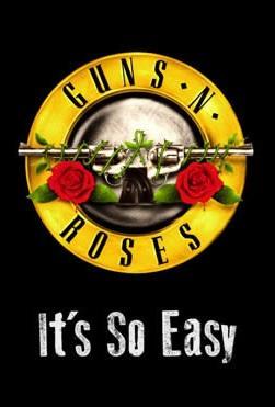Carátula Frontal de Guns N' Roses - It's So Easy (Cd Single) - Portada