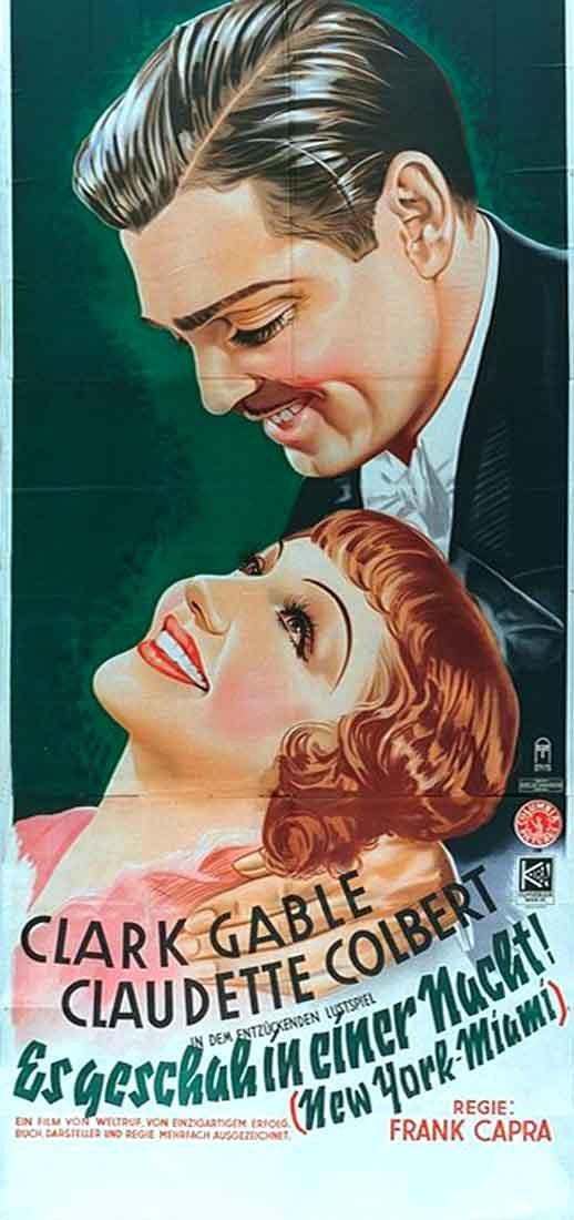 It Happened One Night Poster//It Happened One Night  Movie Poster//Movie Poster/