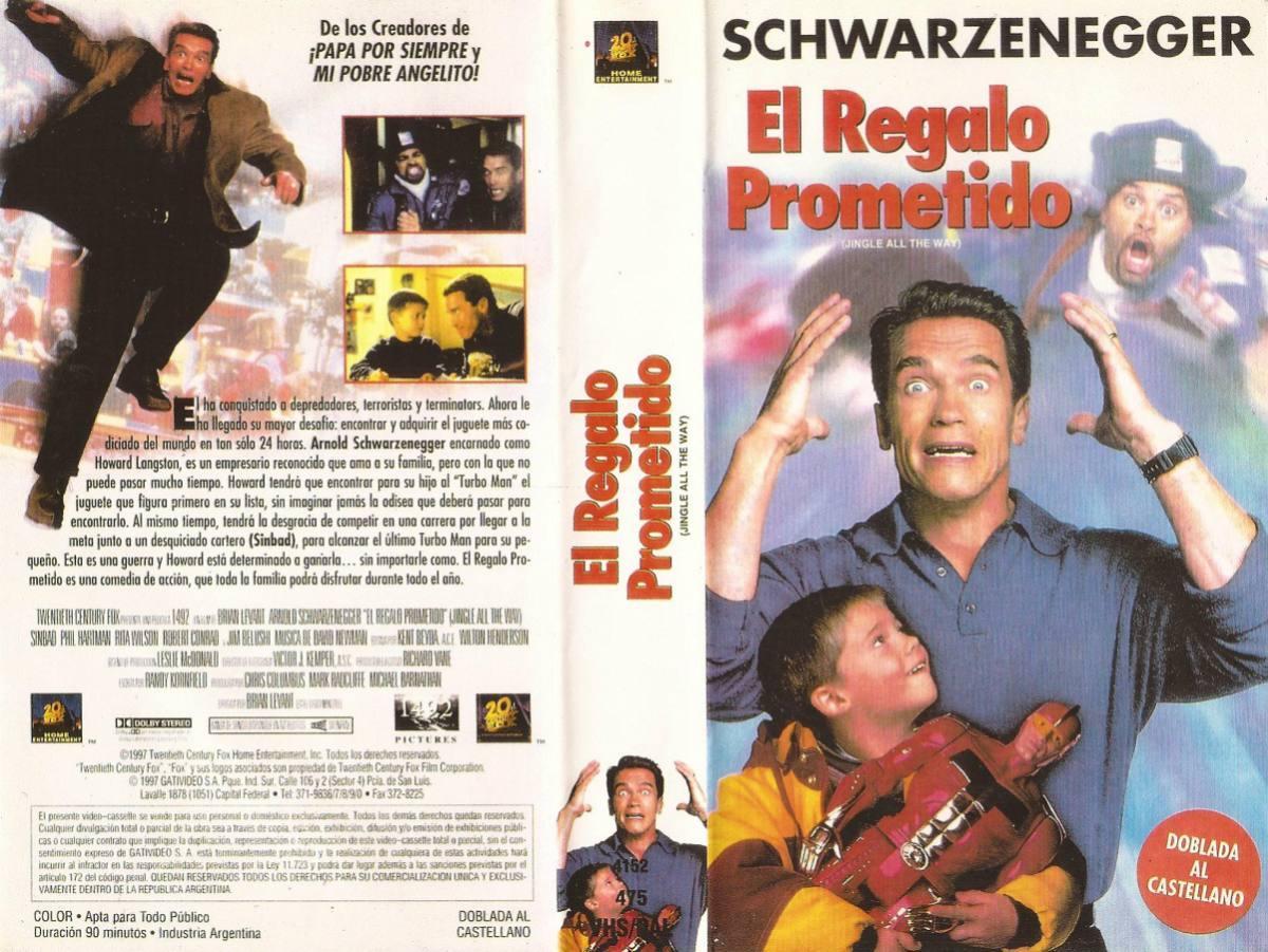 JINGLE ALL THE WAY 1996 Original Promo Mini Movie Poster Arnold Schwarzenegger 