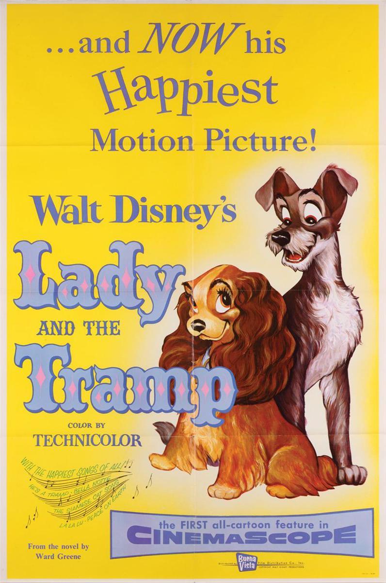 Dama (Lady), do filme A Dama e o Vagabundo, que protagoniza uma das cenas  românticas mais icônicas dos filmes da Disney. Ah, a vontade de dividir  um, By Gartic