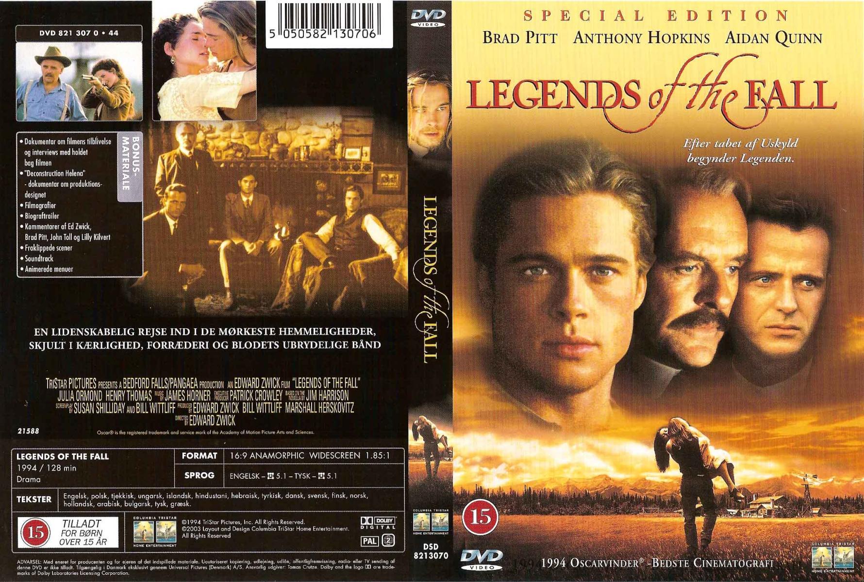 Brad Pitt Film: Legends Of The Fall (1994) Characters: Tristan