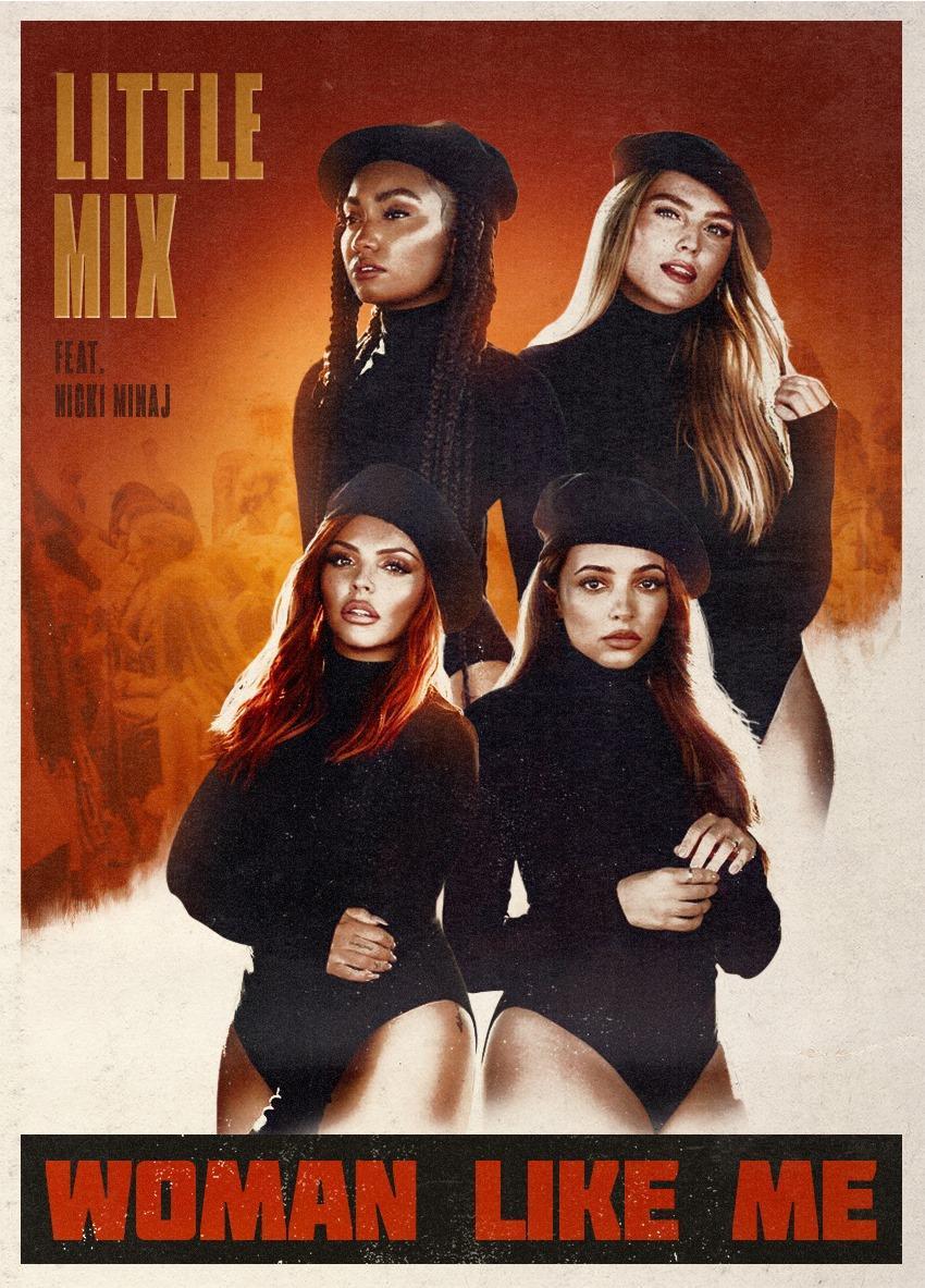 Little Mix - Woman Like Me - Black Song Lyric Art Poster - A4
