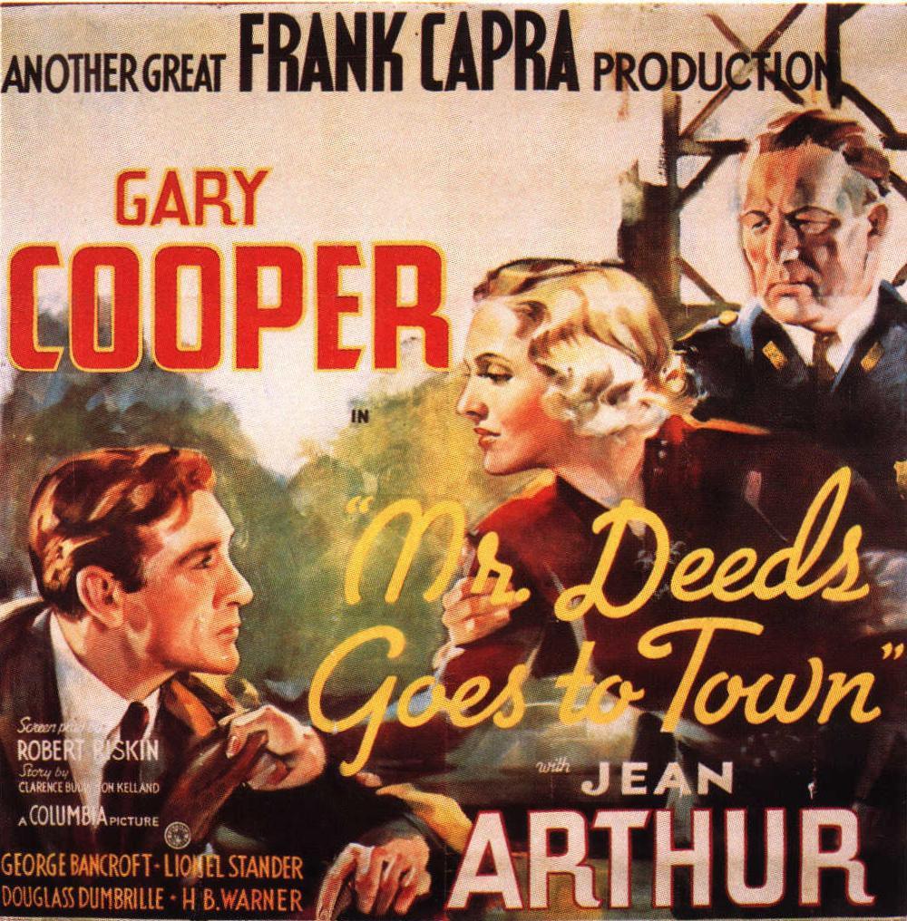 DEEDS GOES TO TOWN MOVIE POSTER Gary Cooper 3 MR 