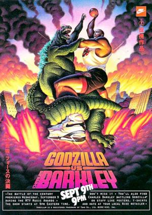 Correspondencia corte largo Conciso Nike: Godzilla Vs. Charles Barkley (C) (1992) - Filmaffinity