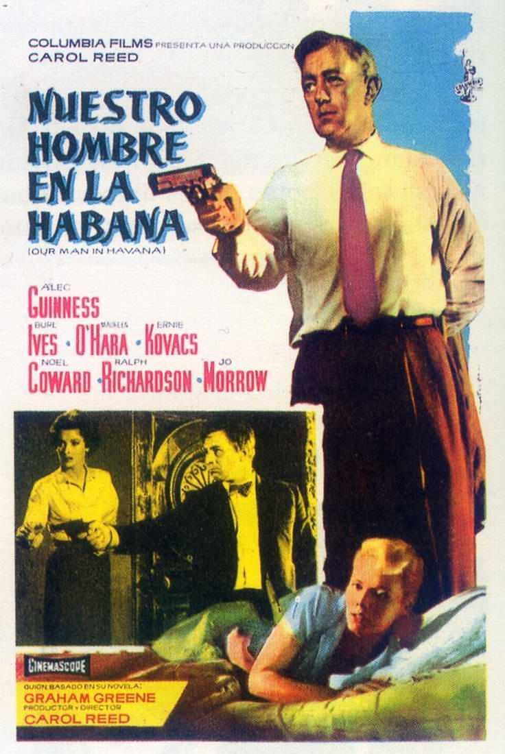 Our man in Havanna Alec Guinness vintage movie poster