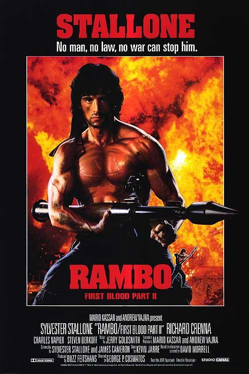 Rambo movie poster First Blood Part II : 11 x 17 Sylvester Stallone  poster 