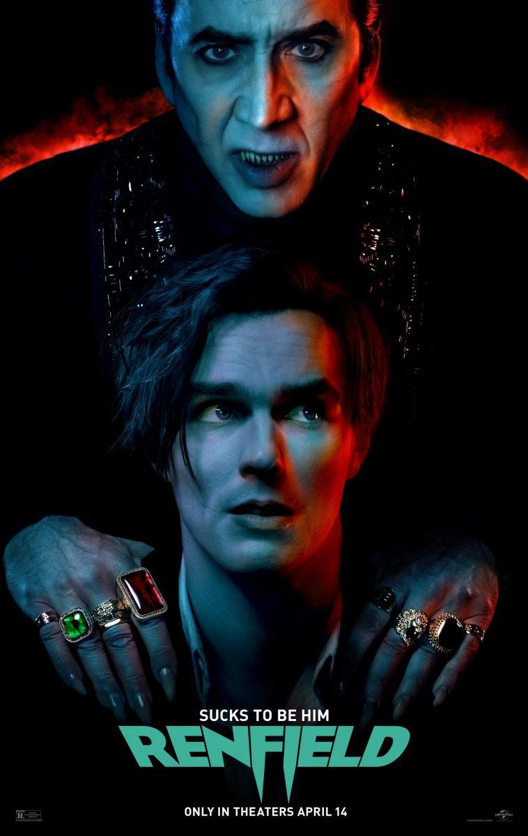 cartel de Renfield: Asistente De Vampiro/ películas que están en cartelera abril 2023