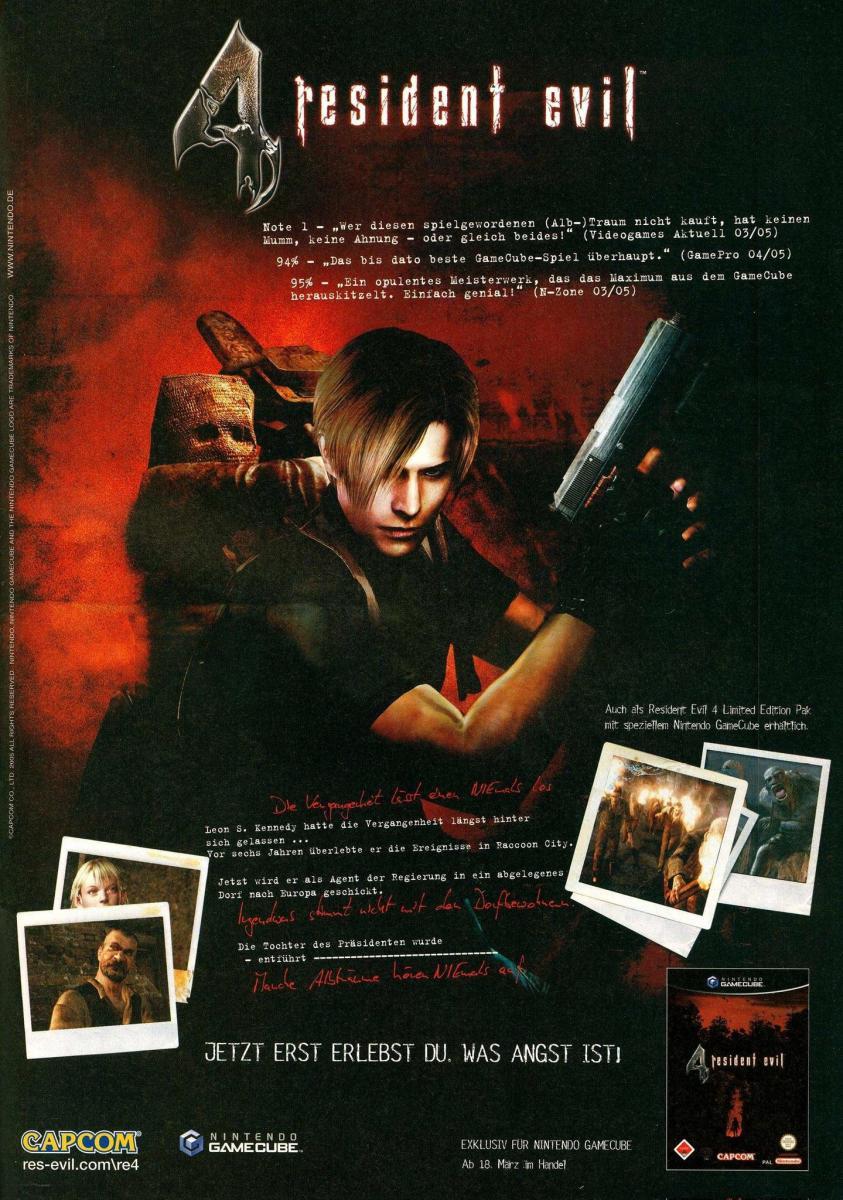 Resident Evil 4 Poster | Official Cover Art | PS2 Game | High Quality 11x15