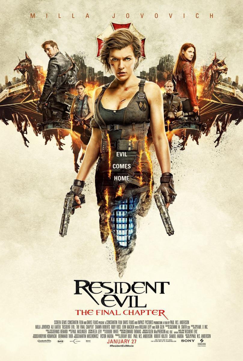 Resident Evil: The Final Chapter (2017) Poster Stock Photo - Alamy