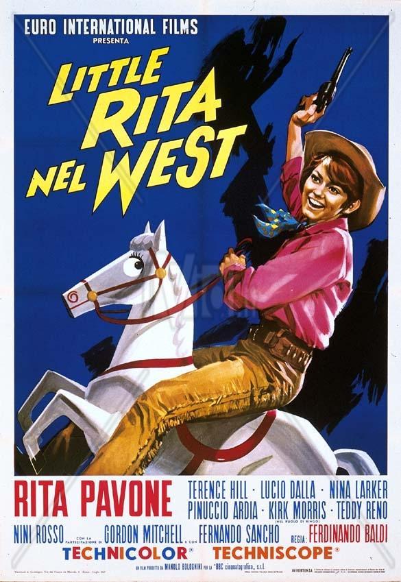 Вестерн мюзикл. Little Rita nel West 1967. Little Rita nel West. Рита Павоне и Теренс Хилл фильмы. Little Rita nel West VHS.