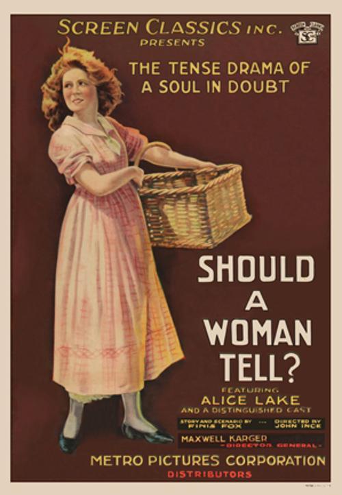 Should a Woman Tell? (1919) - FilmAffinity