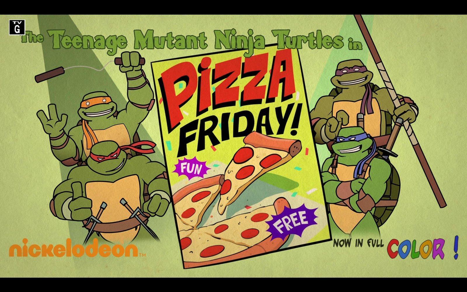 Teenage Mutant Ninja Turtles Pizza Poster