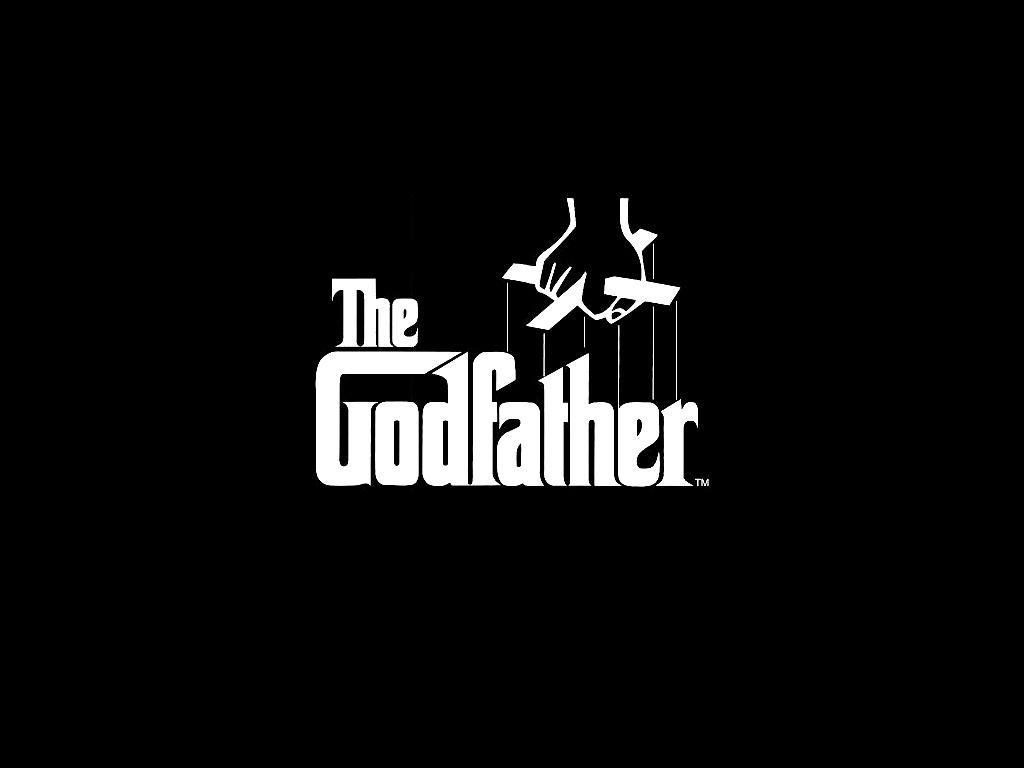 godfather hand logo wallpaper in white