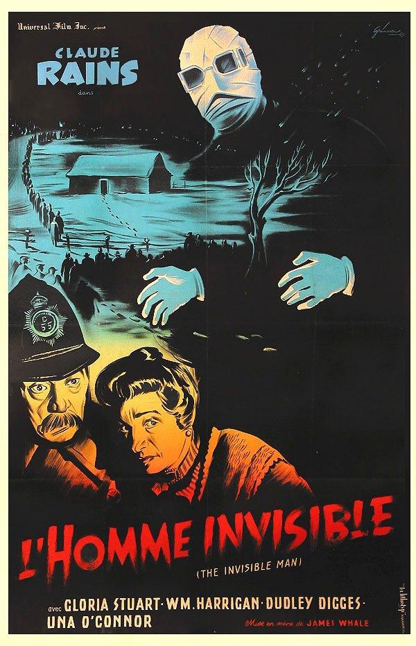 THE INVISIBLE MAN FILM Rhqt - POSTER HQ 50x70cm d'une AFFICHE