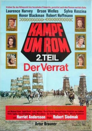 The Last Roman German offers Kampf Um Rom Movie Poster Orson Welles Folded