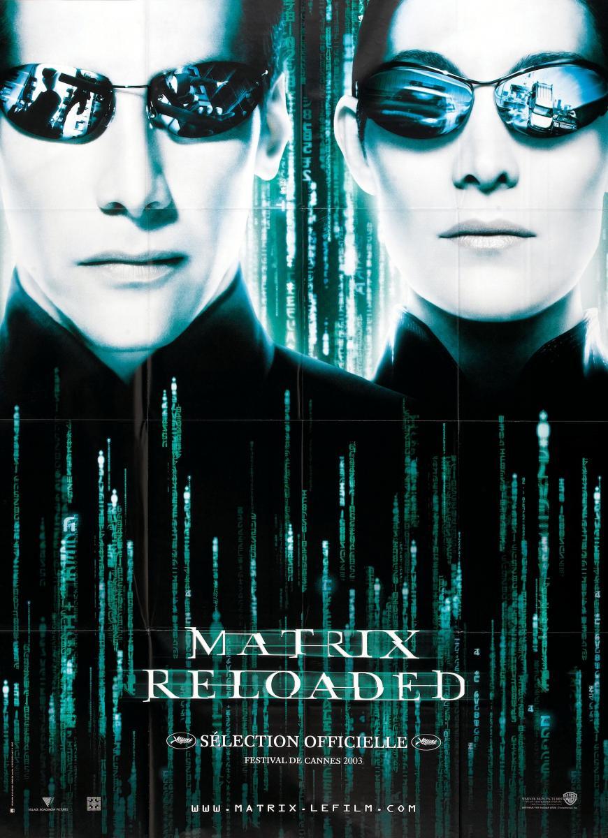 Resultado de imagem para matrix reloaded pôster"