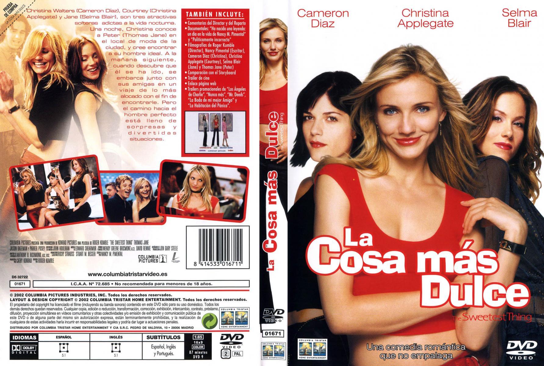 The Sweetest Thing (2002) dvd movie cover