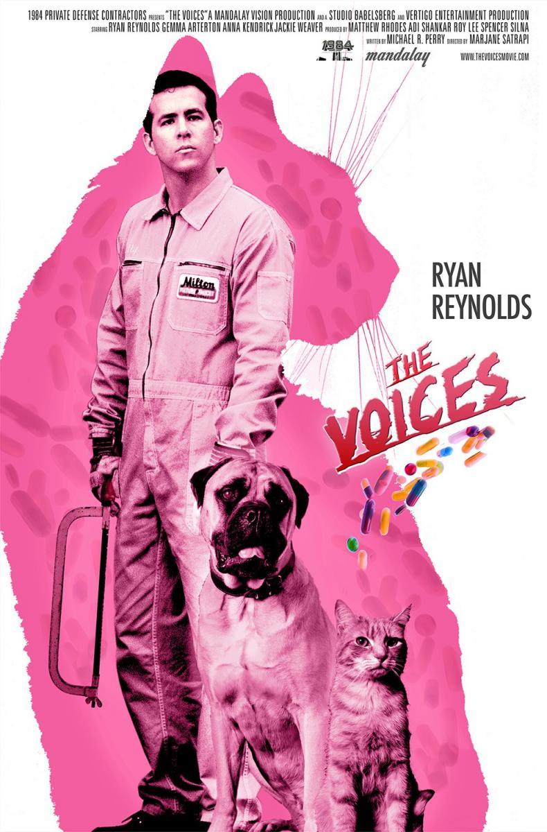 Las voces» (2014) póster oficial | filmaffinity |  Top 6 de películas protagonizadas por gatos
