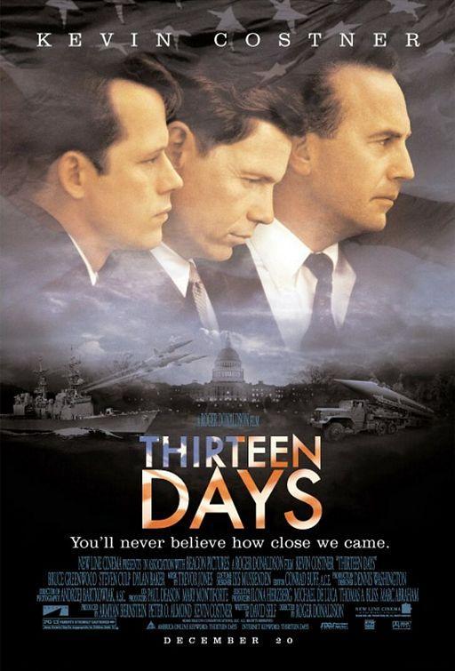 Thirteen Days Kevin Costner Classic DVD Movie Rated PG-13 Free USA Shipping  
