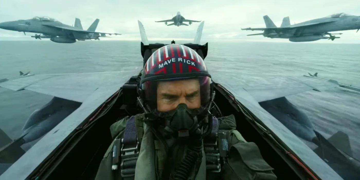 escenas de vuelo en Top Gun: Maverick
