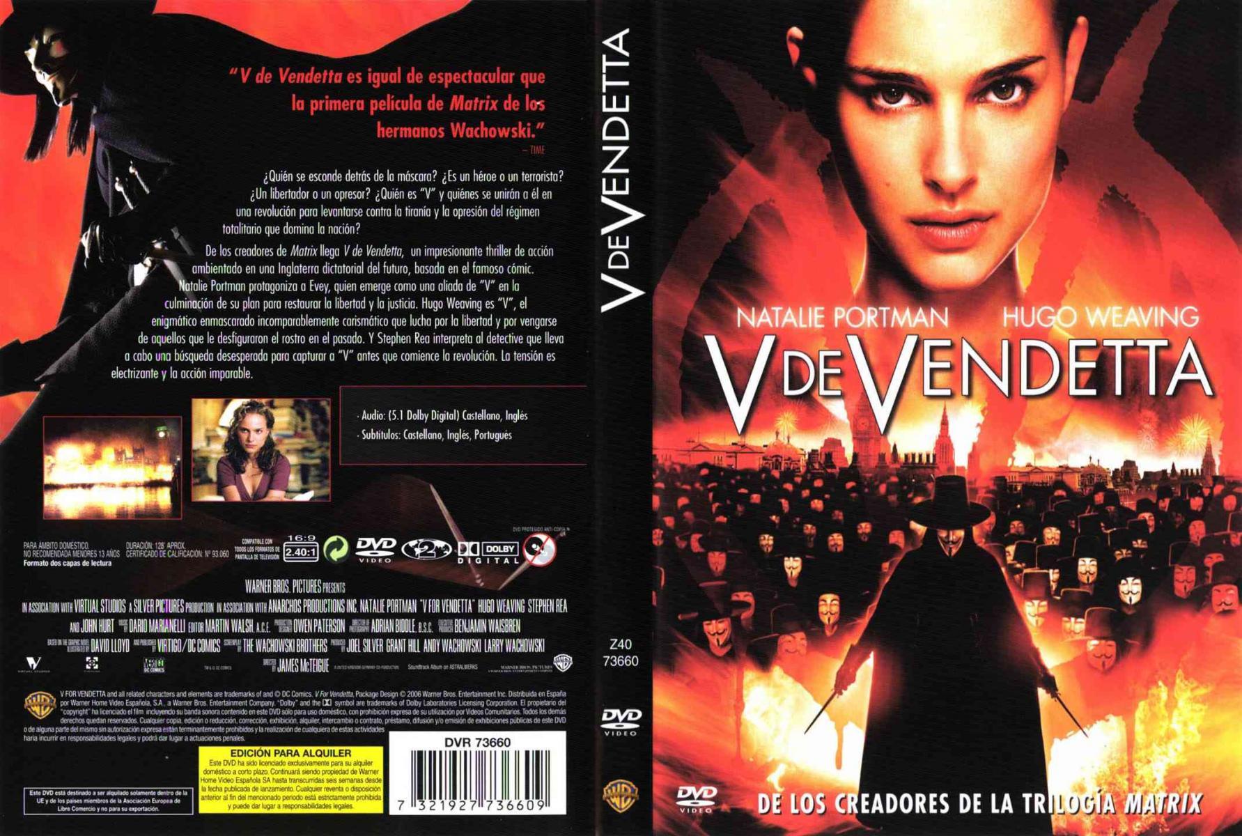 DVD V De Vingança Natalie Portman Hugo Weaving Original V For