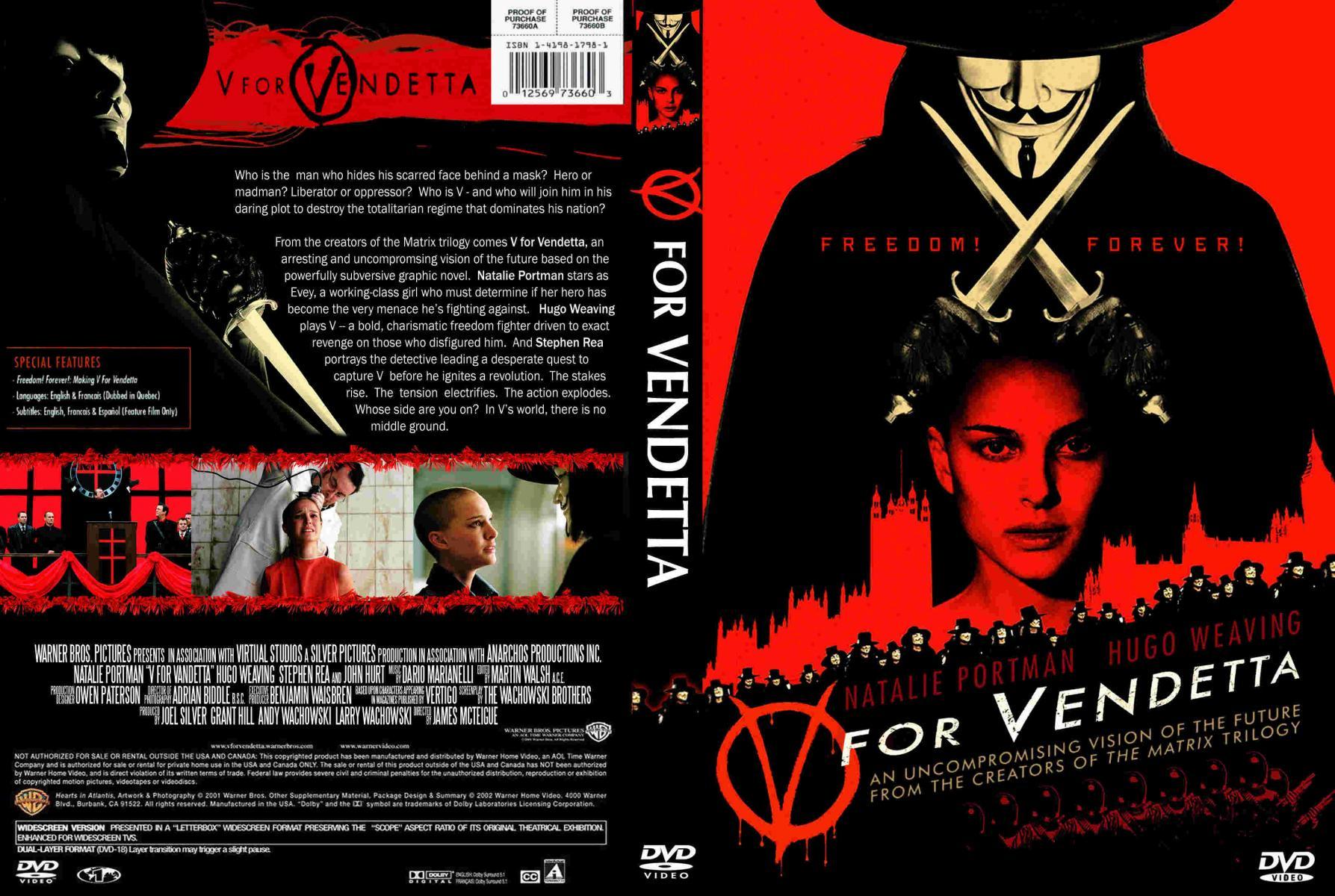  V For Vendetta (Widescreen) : Natalie Portman, Hugo Weaving,  Rupert Graves, Stephen Rea, Stephen Fry: Movies & TV