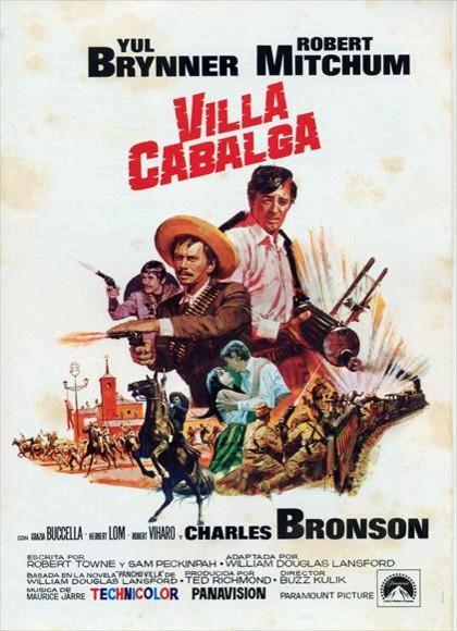 Villa rides Charles Bronson vintage movie poster