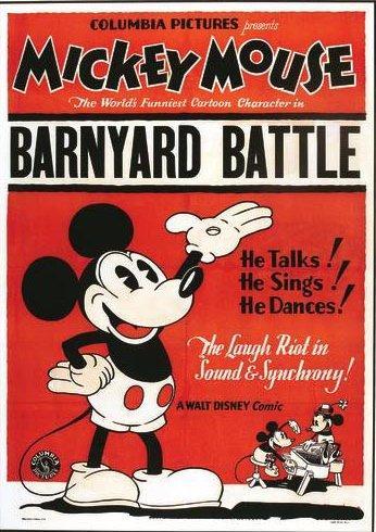 Walt Disney's Mickey Mouse: The Barnyard Battle (1929) - FilmAffinity