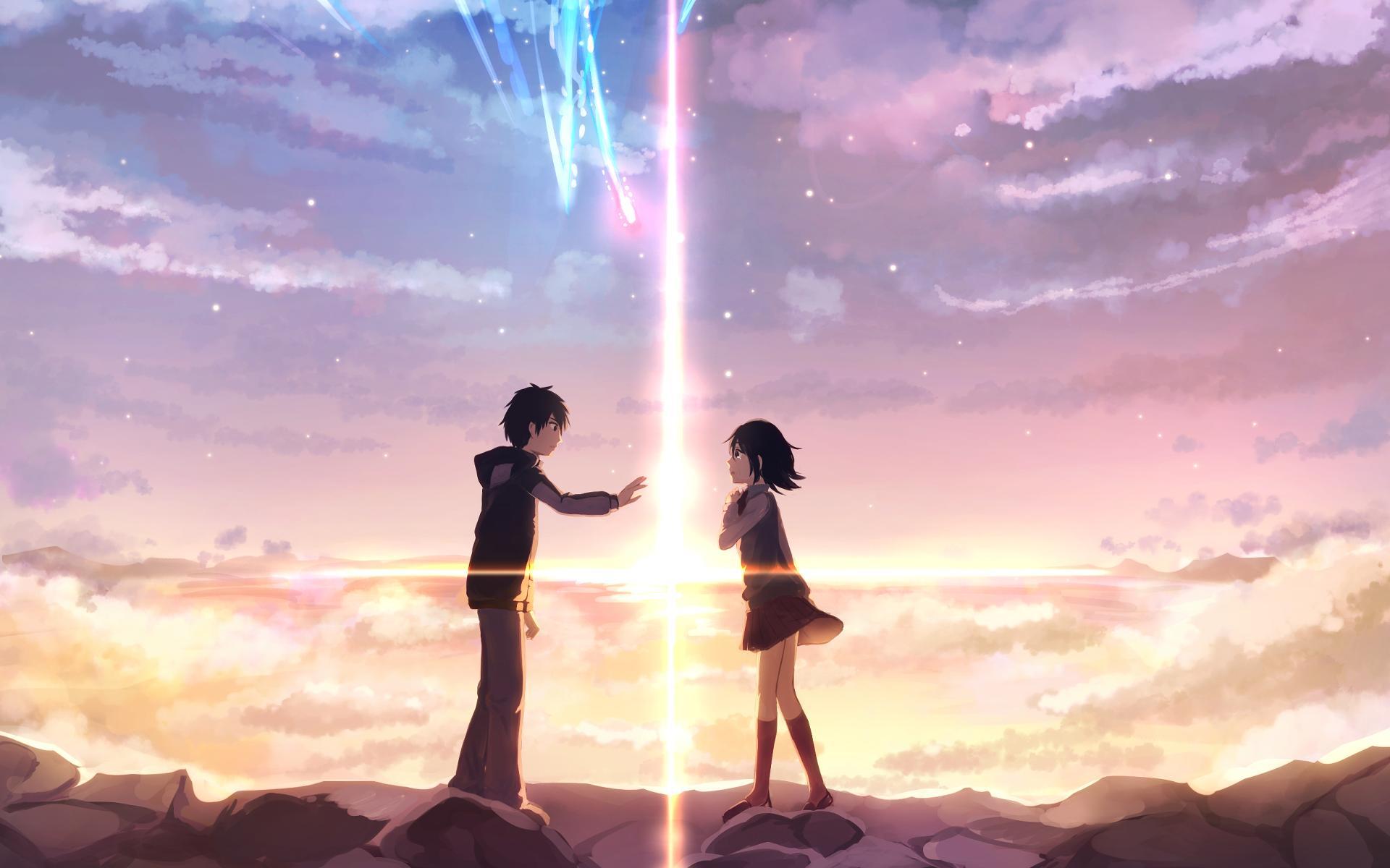 Original Film Title: KIMI NO NA WA. English Title: YOUR NAME. Film  Director: MAKOTO SHINKAI. Year: 2016. Credit: AMUSE/THE ANSWER STUDIO/COMIX  WAVE FILM/EAST JAPAN MARKETING / Album Stock Photo - Alamy