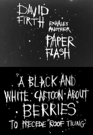 A Black and White Cartoon About Berries (S)