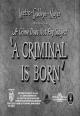 A Criminal Is Born (C)