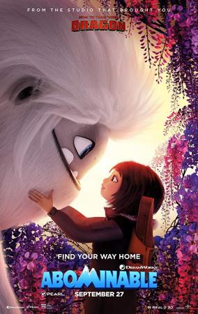 póster de la película de animación y fantasía Abominable