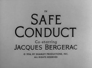 Alfred Hitchcock Presents: Safe Conduct (TV)