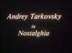 Andrei Tarkovsky en Nostalgia 